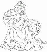 Disney Princess Coloring Pages Lineart Rapunzel Princesses Choose Board sketch template