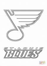 St Coloring Pages Blues Louis Logo Nhl Printable Hockey Clipart Color Supercoloring Print Symbols Drawing Library Popular sketch template