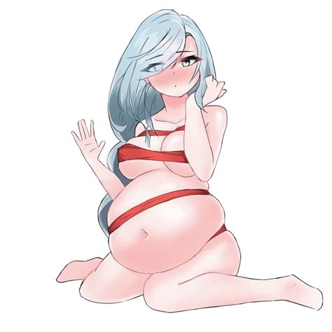 Rule 34 1girls 2023 Aceficeart Bloated Belly Blue Hair Blushing Fat