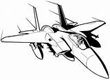 Jet Coloring Fighter Plane Pages Military Airplane Air Force Clipart Printable Drawing Kids Colouring Cartoon Planes Cliparts Little Drawings Print sketch template