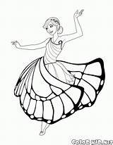 Disegni Coloring Fata Fairy Mariposa Hada Danze Farfalla Feen Colorkid Dances Bailes Schmetterling Malvorlagen Fada Tänze sketch template