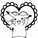 Pikachu Coloring Pages Baby Pokemon Drawing Hat Christmas Colouring Printable Valentines Color Cute Valentine Print Clipart Malvorlagen Getdrawings Getcolorings Draw sketch template