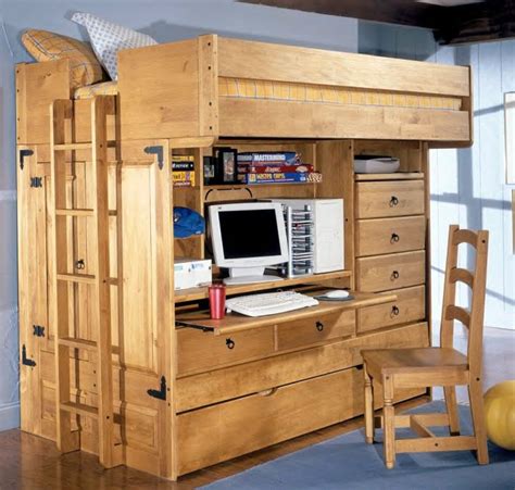 Edgy Adult Loft Beds With Desk Design Ideas