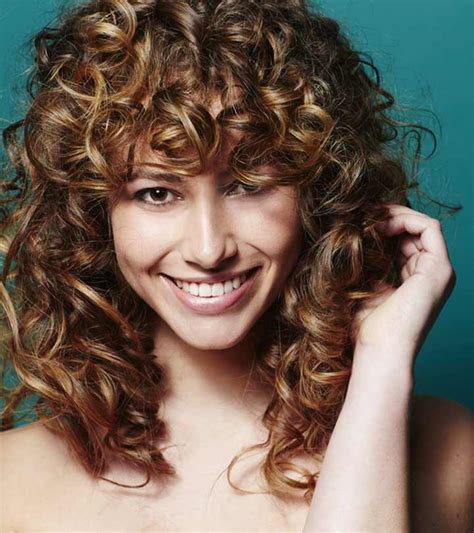 20 Most Incredible Curly Hairstyles With Bangs Blushery