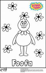 Foofa Coloring Pages Gabba Yo Many Things Do sketch template