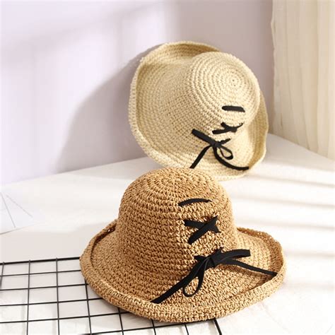 buy peizhen womens casual straw paper bucket hats sun hats fishmen hats