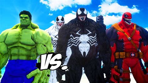 The Hulk Vs Venom Anti Venom Venompool Agent Venom