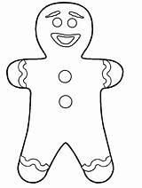 Shrek Coloring Pages Coloringpages1001 Man Gingerbread sketch template