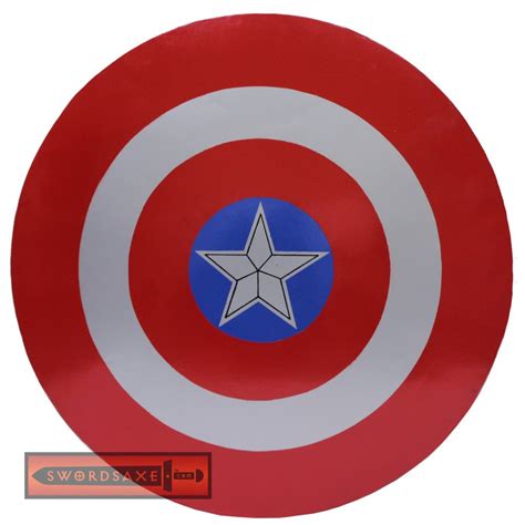 Captain America Circular Medium Round Shield All Metal Replica Star