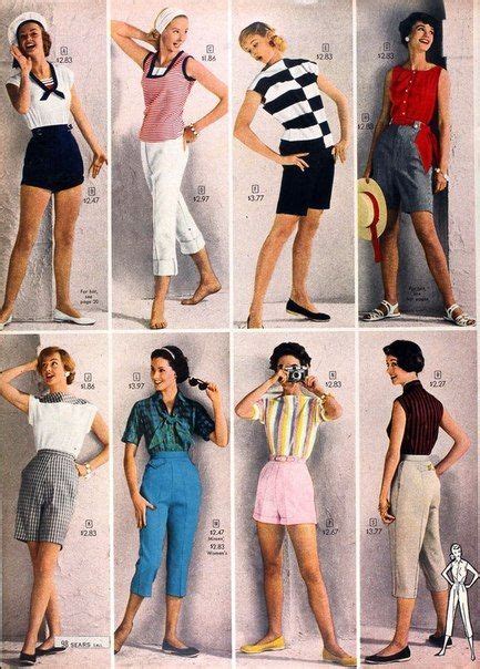 Летняя мода 1958 г из каталога Sears Vintage Fashion Fashion