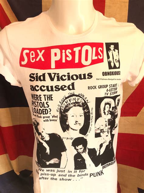 sex pistols sid accused collage style punk t shirt etsy