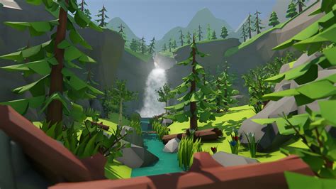 lowpoly forest environment pack 3d model infographic design free