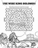 Solomon Bible Wisdom King Temple Mazes Kids Sunday School Activities Wise Coloring Activity Lessons Worksheets Crafts Lesson Printable Craft Sharefaith sketch template