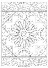 Islamic Colouring Prayer Mat Pages Eid Kids Pattern Activityvillage sketch template