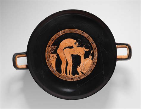 drinking cup kylix with erotic scene museum of fine arts boston