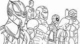 Coloring Avengers Pages Cool2bkids sketch template