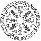 Mandalas Kleurplaten Infantiles Jaargetijden Seizoenen Voorjaar Animierte Kleuren Flevoland Volwassenen Ausmalbild Lente Bezoeken sketch template