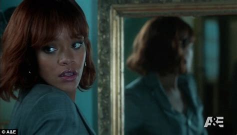 rihanna could not bear to watch her bates motel sex scene daily mail online