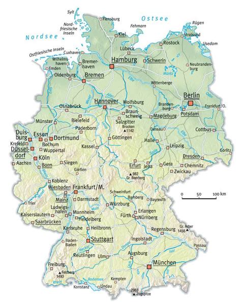 Karte Von Deutschland Karte Von Deutschland Stadt