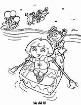 Coloring Pages Dora Row Boots Boat Boats Rowing Adventure Explorer Sheets Color Colouring Printable Coloringpagesabc Print Popular Birthday Library Clipart sketch template