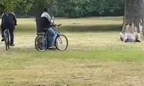 couple have sex in a german park in broad daylight as