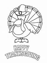 Thanksgiving Coloring Pages Happy Color Printable sketch template
