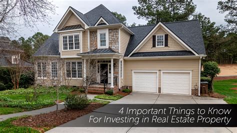 important     investing  real estate property