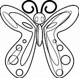 Butterfly Clipart Line Library Lineart Drawing sketch template