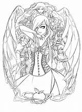Lilith Lineart sketch template