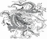 Coloring Pages Realistic Dragon Dragons Getdrawings sketch template