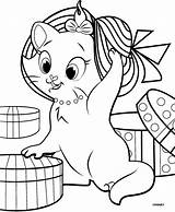 Coloring Marie Pages Cat Popular sketch template