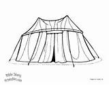 Abraham Tent sketch template
