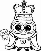 Pages Coloring Cute Minions Minion Print Kids Bestcoloringpagesforkids sketch template