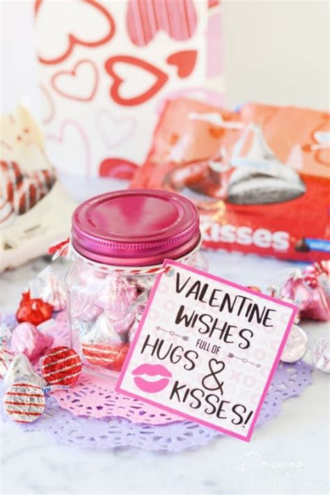 Hugs And Kisses Valentines Free Printable Valentines