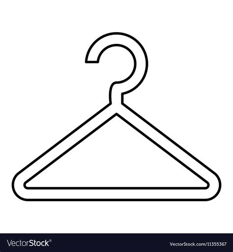 hanger icon outline style royalty  vector image