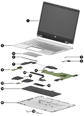 hp pavilion  laptop pc illustrated parts hp customer support