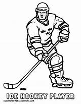 Coloring Hockey Pages Player Players Color Kids Book Printable Boys Online Game Print Popular Coloringhome Sheets sketch template