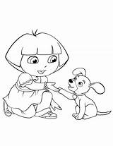 Dora Coloring Pages Dog Swiper Clipart Para Colouring Clip Sketch Puppy Exploradora Colorear La Dibujos Her Paw Shake Imprimir Hilux sketch template