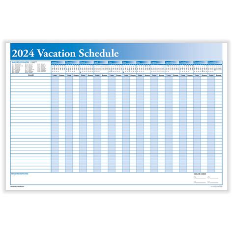 vacation calendar printable  calendar printable