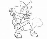 Sandy Cheeks Coloring Pages Character Samurai Jack Printable Another sketch template