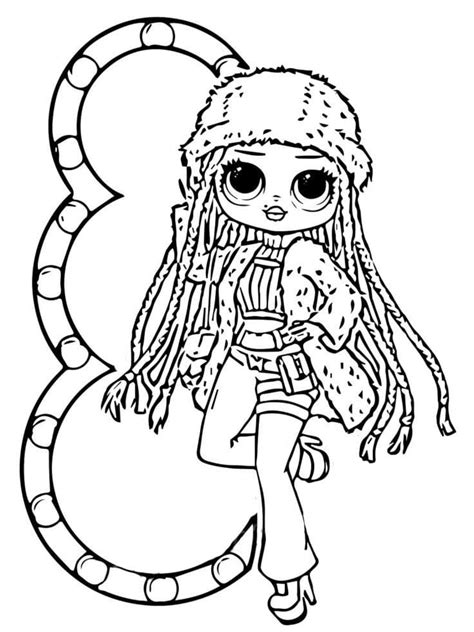 lol omg kitty kay coloring page  printable coloring pages  kids