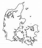 Dinamarca Europa Mudo Geografia sketch template