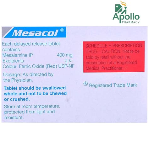 mesacol tablet  price  side effects composition apollo
