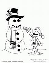 Coloring Pages Sesame Street Christmas Winter Popular Library Clipart sketch template