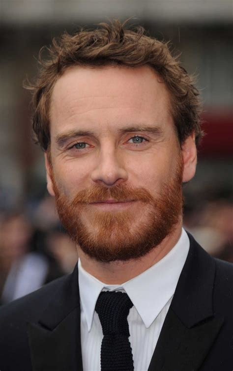 michael fassbender and his ginger beard irish german