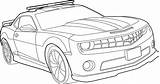 Voiture Colorare Macchine Camaro Meninos Chevrolet Polizia Raskrasil Voitures sketch template