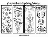 Bookmarks Christmas Color Coloring Printable Bookmark Kids Print Pages Template Holiday Myculturedpalate Crafts Printables Cards Card Choose Board Make sketch template
