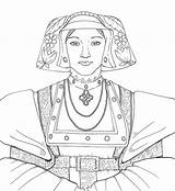 Queens Consorts sketch template