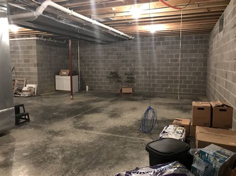 foundation basement cinder block  damp  rain