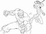 Hulk Spiderman Spidey Img00 sketch template